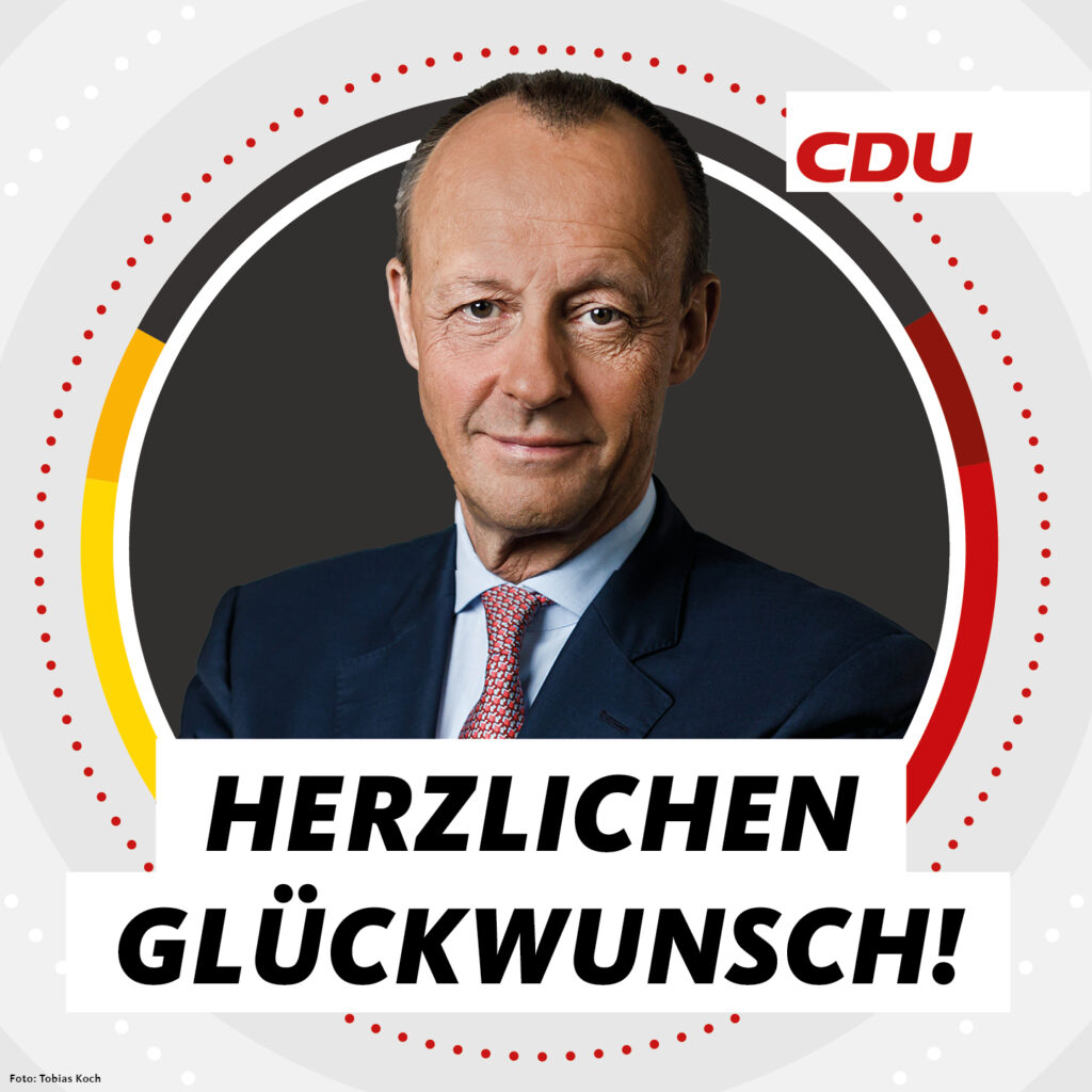 Herzlichen Glückwunsch Friedrich Merz